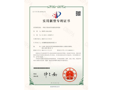 一種便于排水砼管安裝的送料設(shè)備-實(shí)用新型專利證書(shū)(易清華、袁成、黃晶)